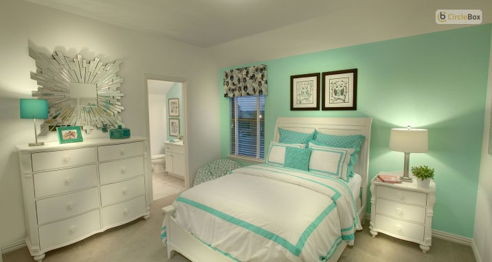 A Mint Green Bedroom