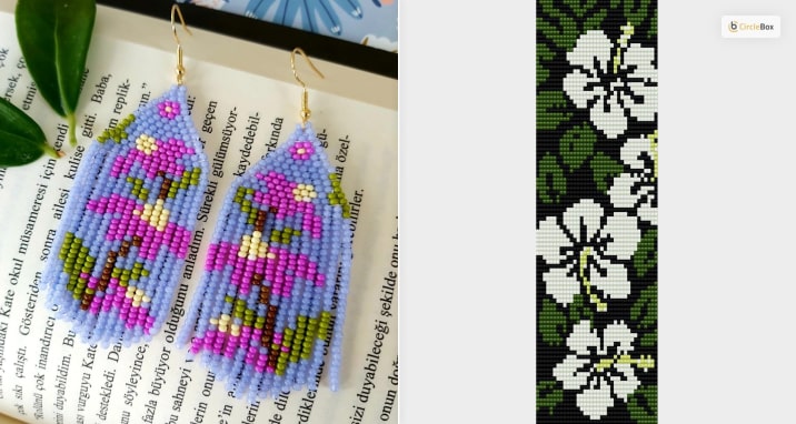 Different Flowers Beading Pattern