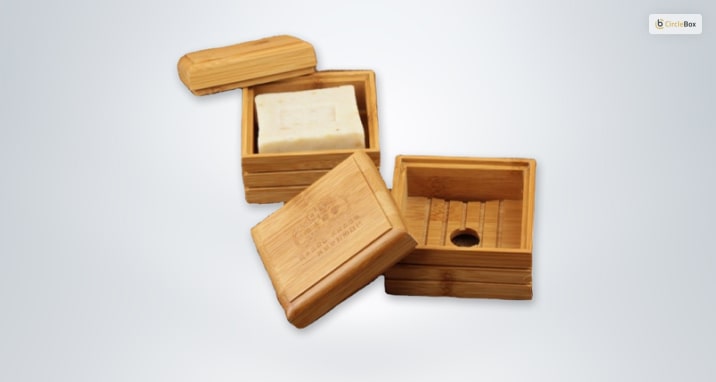 Bamboo Soap Dish With Cover